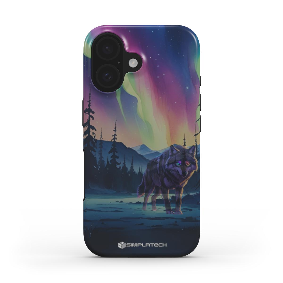 Northern Light Wolf - Simplrtech Phone Case