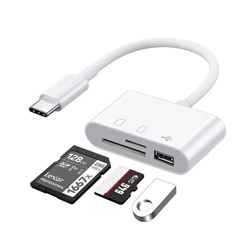 Simplrtech 3-in-1 SD/TF Card Reader & OTG Adapter