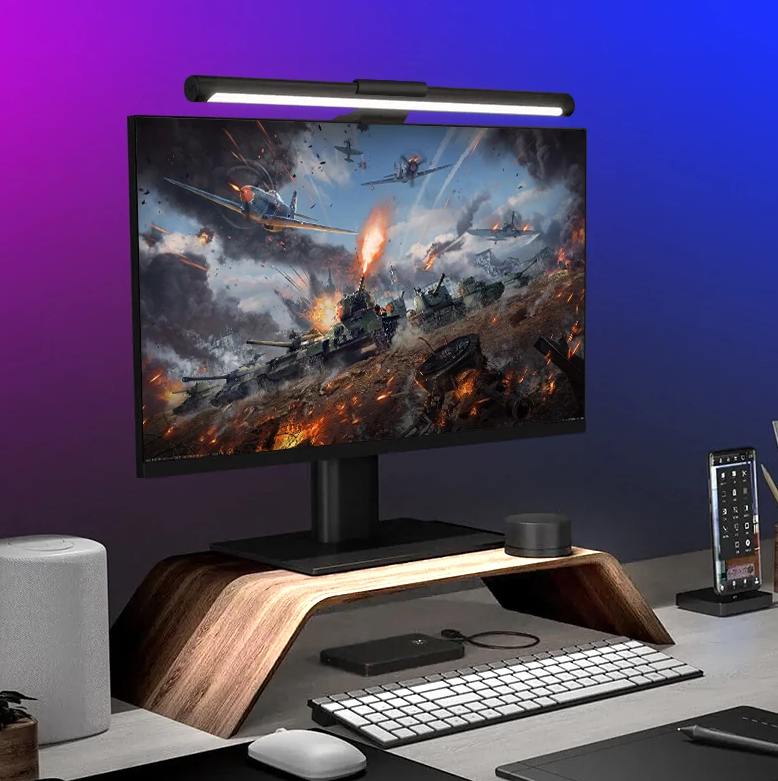 Simplrtech LED Dimmable Monitor Light Bar RGB