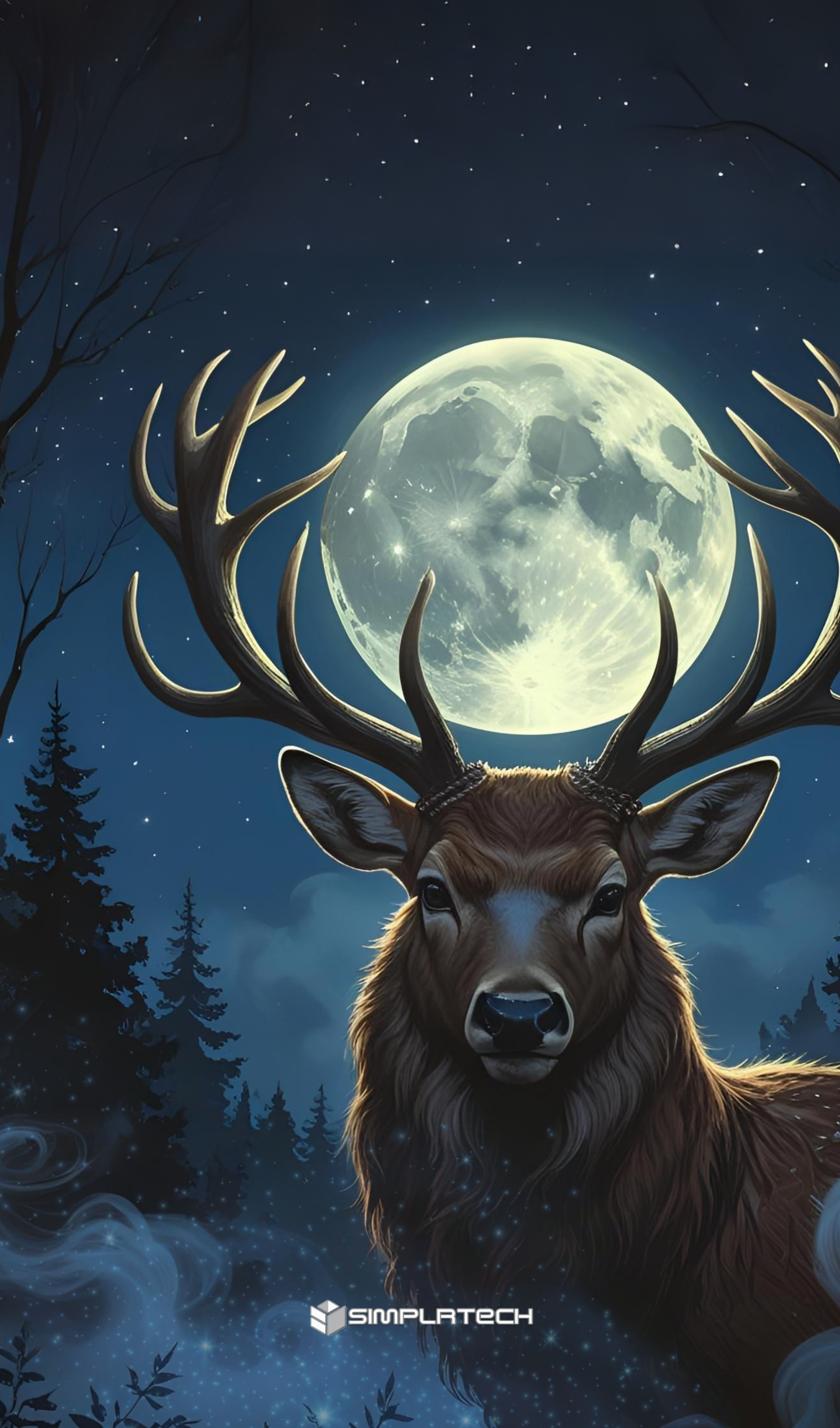 Moonlight Stag - Simplrtech Phone Case
