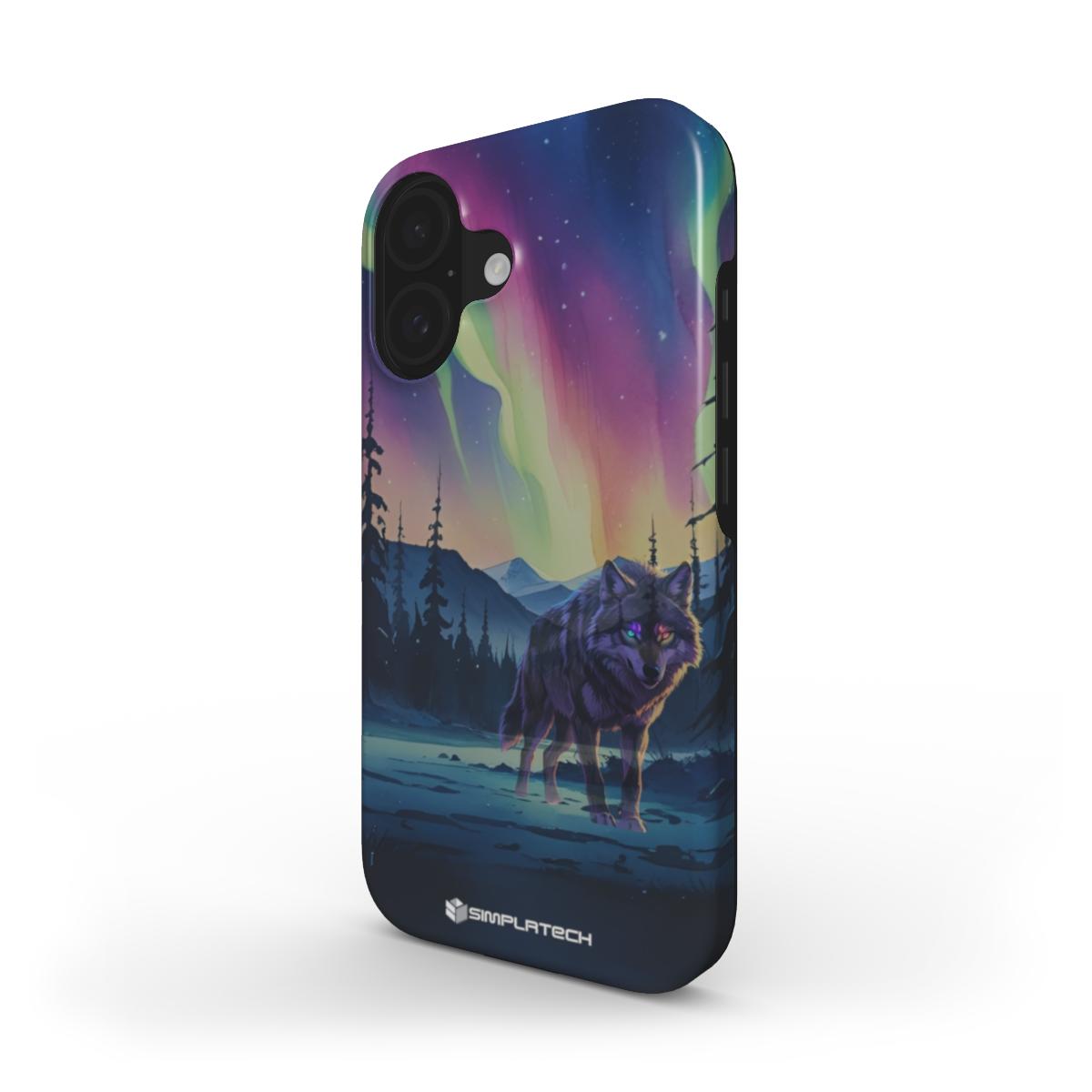 Northern Light Wolf - Simplrtech Phone Case