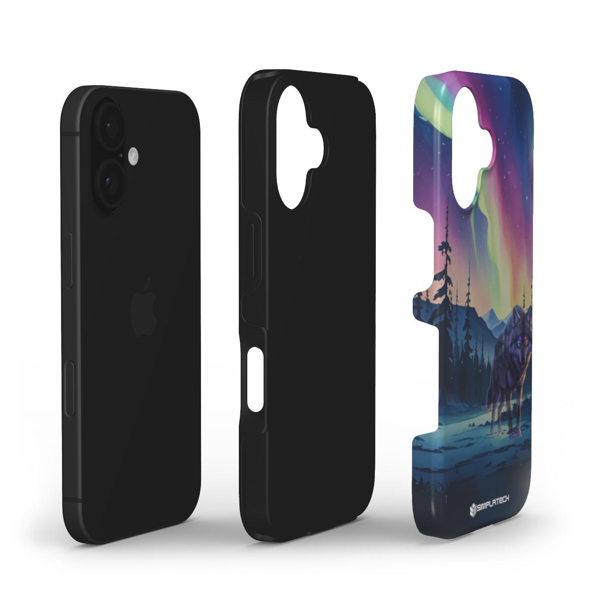 Northern Light Wolf - Simplrtech Phone Case