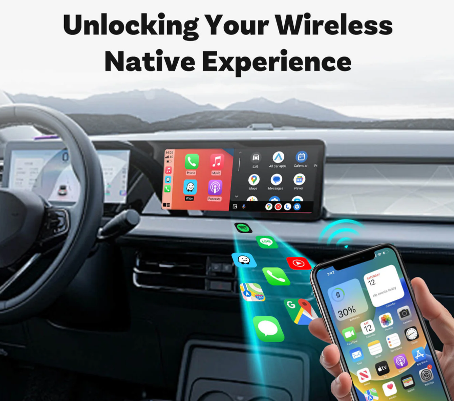 Simplrtech Wireless Apple Carplay Android Auto 2in1  Adapter