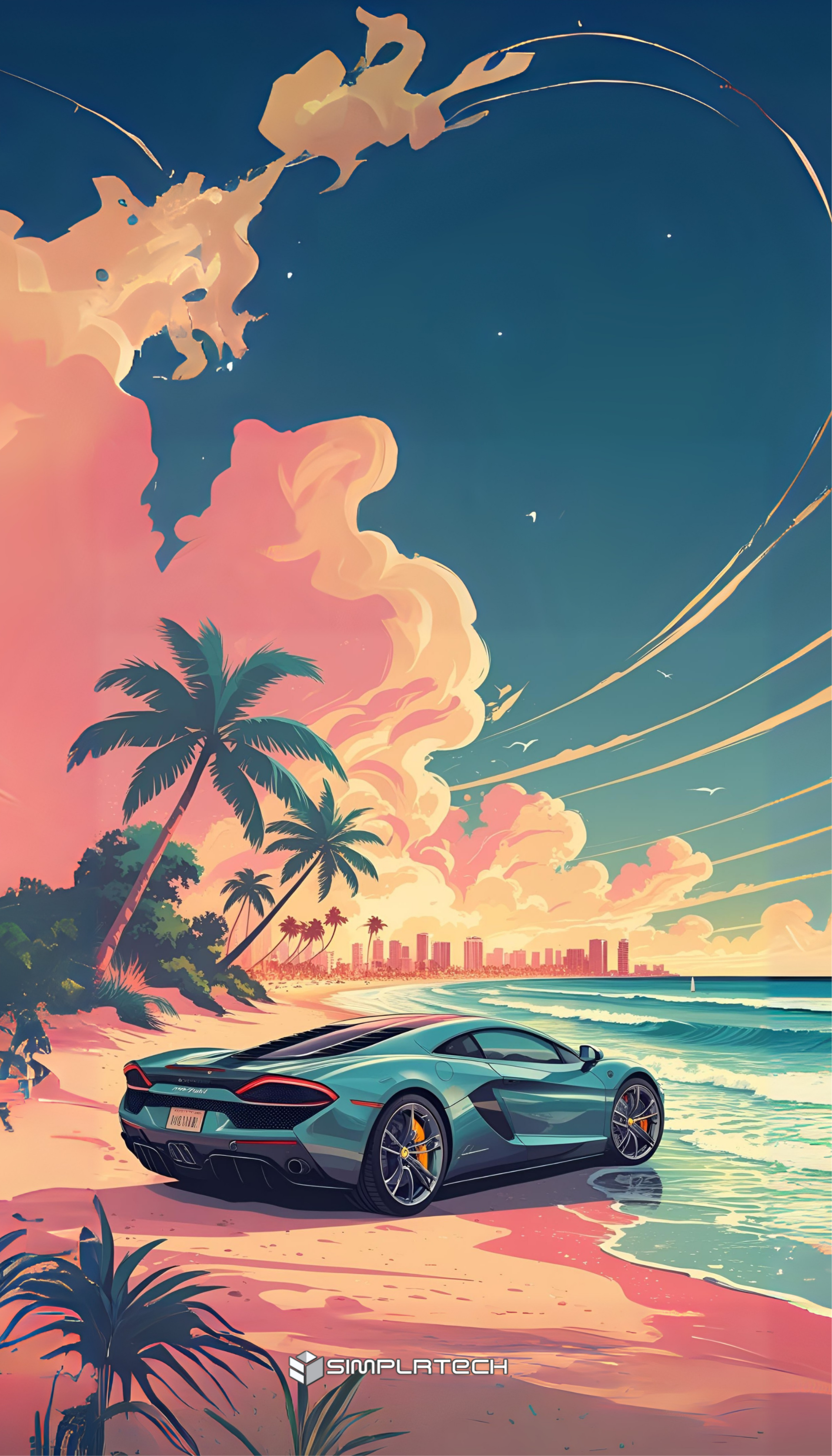 Retro Beach - Simplrtech Phone Case